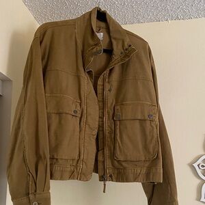 Anthropologie Pilcro Brown Work Jacket